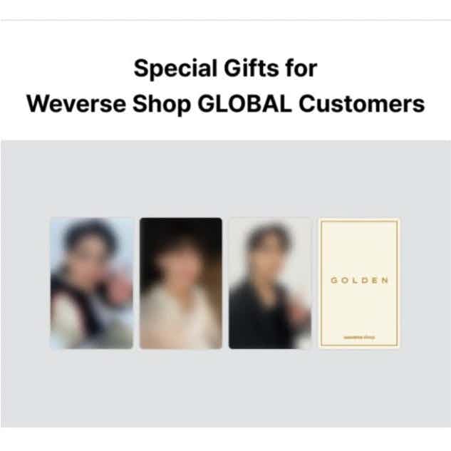 [BTS] Jungkook “Golden” Live On Stage 'LIVE' Exclusive Special Gift